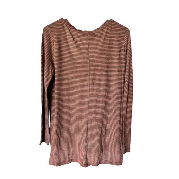 Banana Republic Women's Brown And Pink Long Sleeve Top - Picture 3 of 8